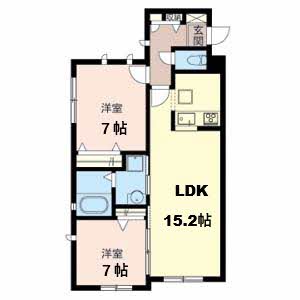 Ｓｏｕｔｈ　Ｃｏｕｒｔ 0103号室