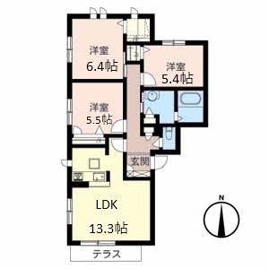 ガーデンコート衣摺 B101号室