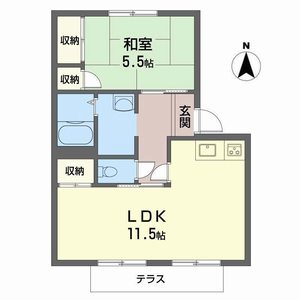 フレグランスＵ B102号室