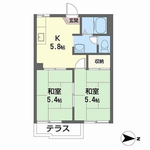 吉甚ハイツ　Ｄ・Ｅ棟 E102号室