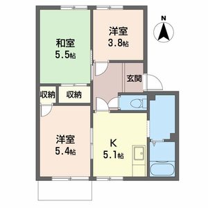 サニーコートＡ・Ｂ B105号室