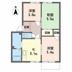 サニーコートＡ・Ｂ B203号室