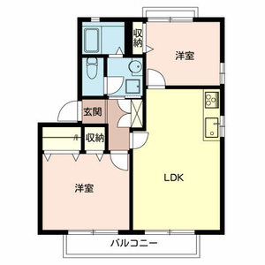 グリーンヒルズＢ・Ｄ D201号室