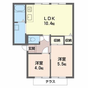 グランドゥールＢ 0102号室
