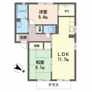 バリュージュＡ．Ｂ A102号室