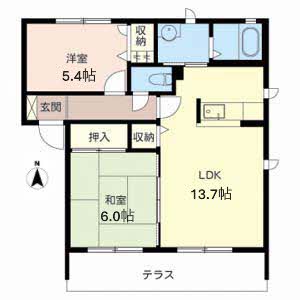 ラフィナートＢ・Ｃ C105号室