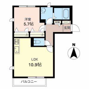 シャーメゾン中山 A203号室