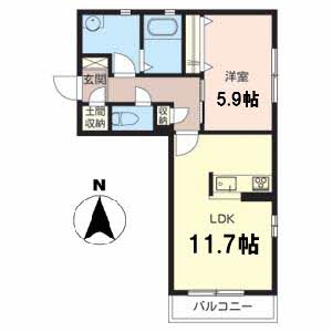 シャーメゾン八重桜 0201号室