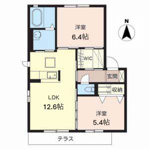 グレイスコートＤ・Ｅ・Ｆ D102号室