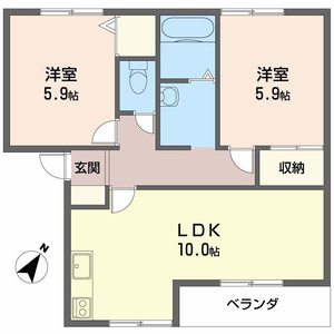ヴィラ・ディアマンテ B203号室