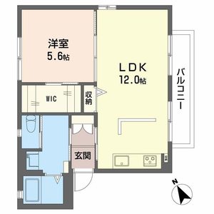 オオスミハイツⅢ A102号室