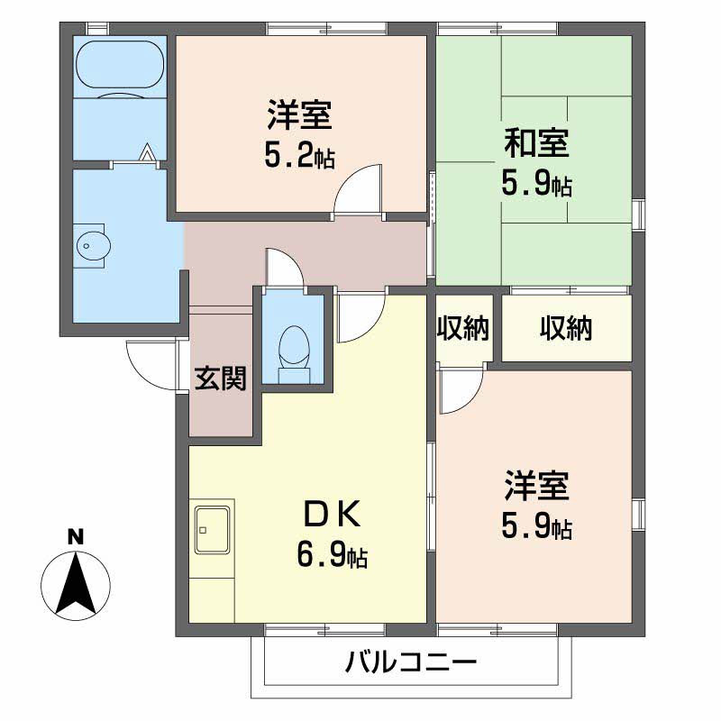 ヴィラコート壱番館B202-2