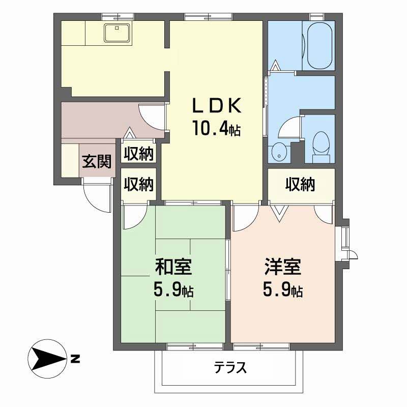 エバーグリーン　ハイツ A102号-4