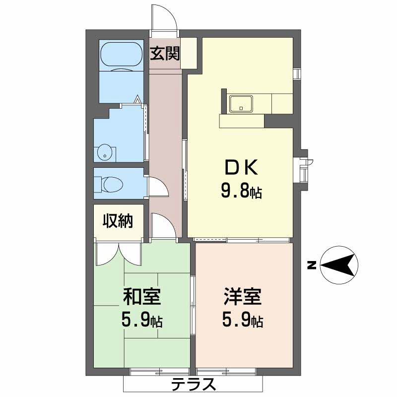 シティーハイツ鞍作 0101号-2