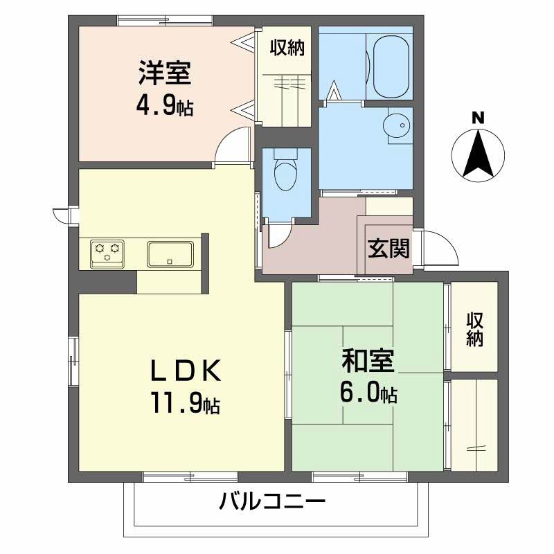 シャーメゾン植田Ｄ棟 0202号-2