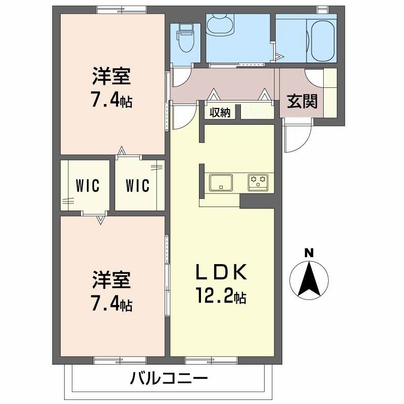 シャーメゾン　ヴェルデ　パティオ A203号-2