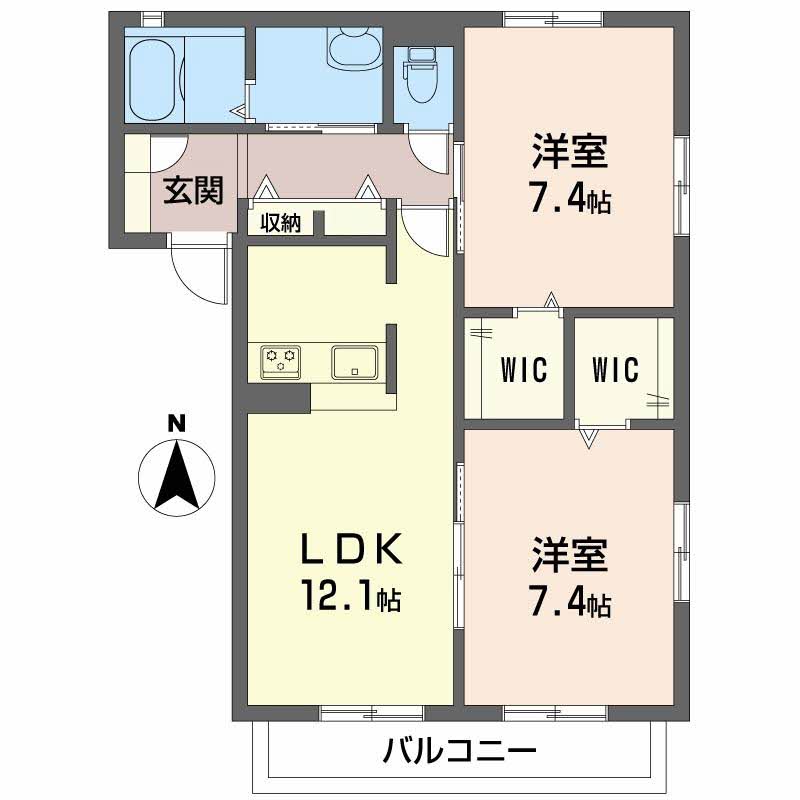 シャーメゾン　ヴェルデ　パティオA205-2
