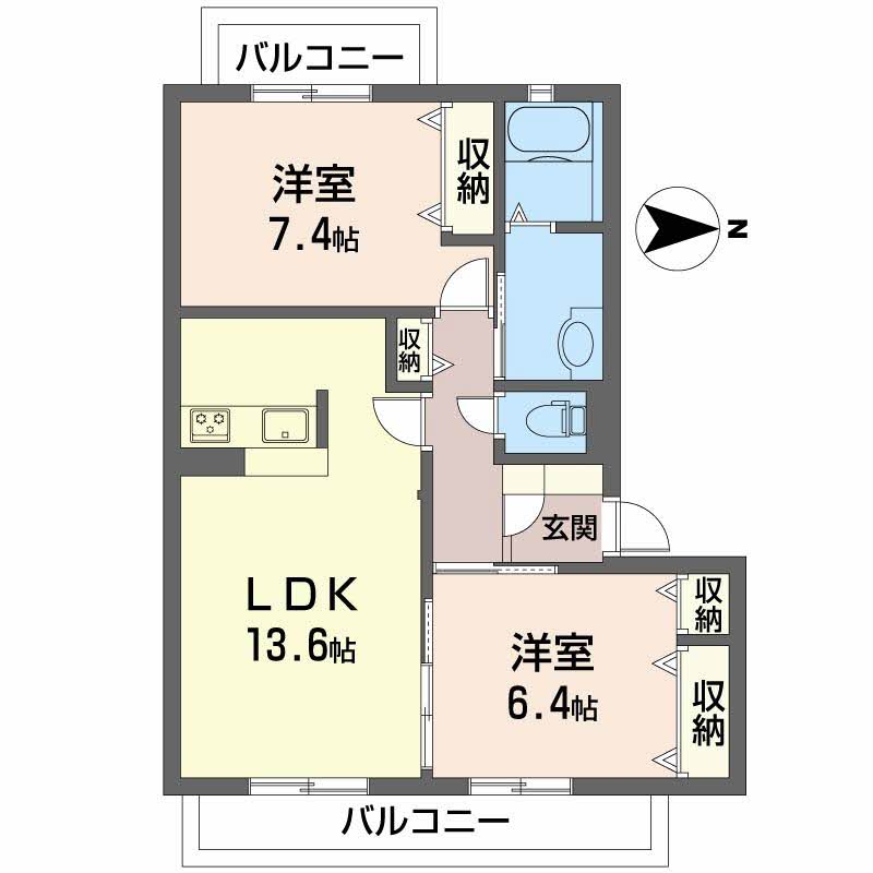 シャーメゾン　ヴェルデ　パティオ B202号-2