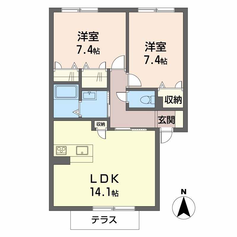 シャーメゾン東花園B103-2