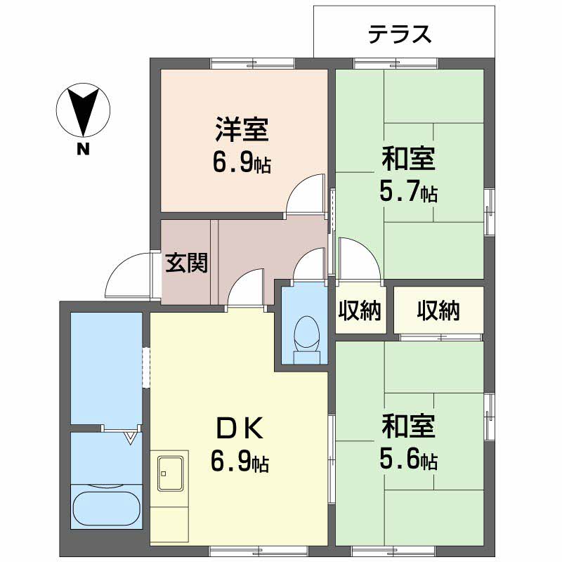 ファミールＡ・ＢB101-2