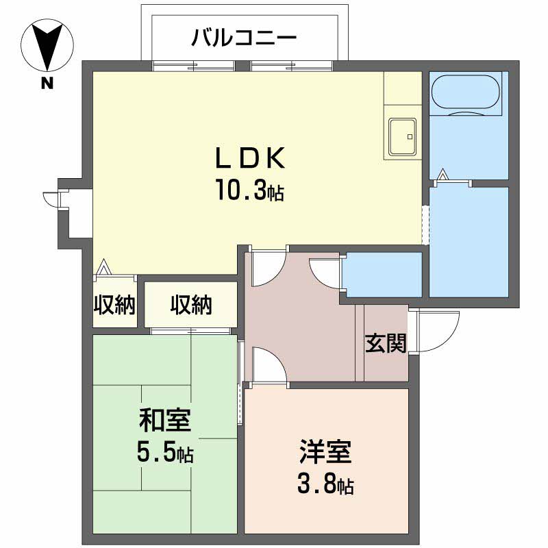 ハイツ光 E101号-2