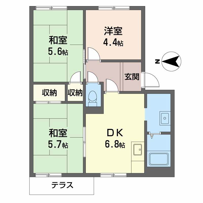 ラポール　Ａ　Ｂ A102号-16