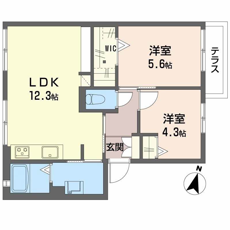 デサロージュ学園前ＡＢＣB102-2