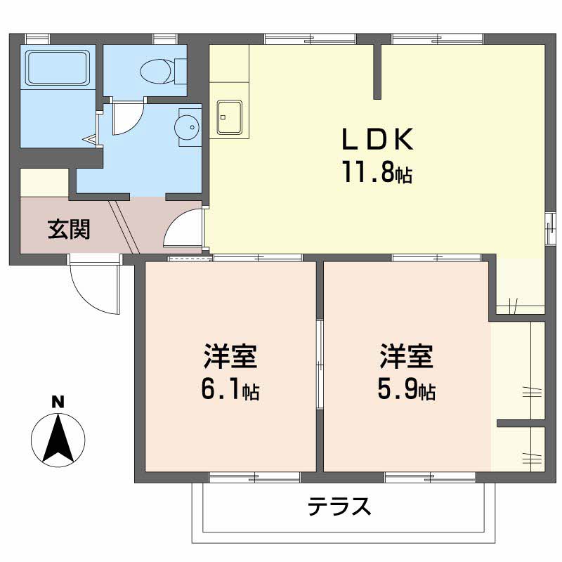 エクセレント桜ヶ丘 B102号-2