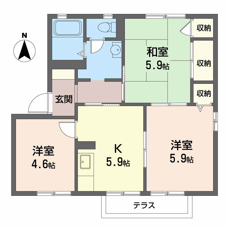エクセレント桜ヶ丘 E201号-14