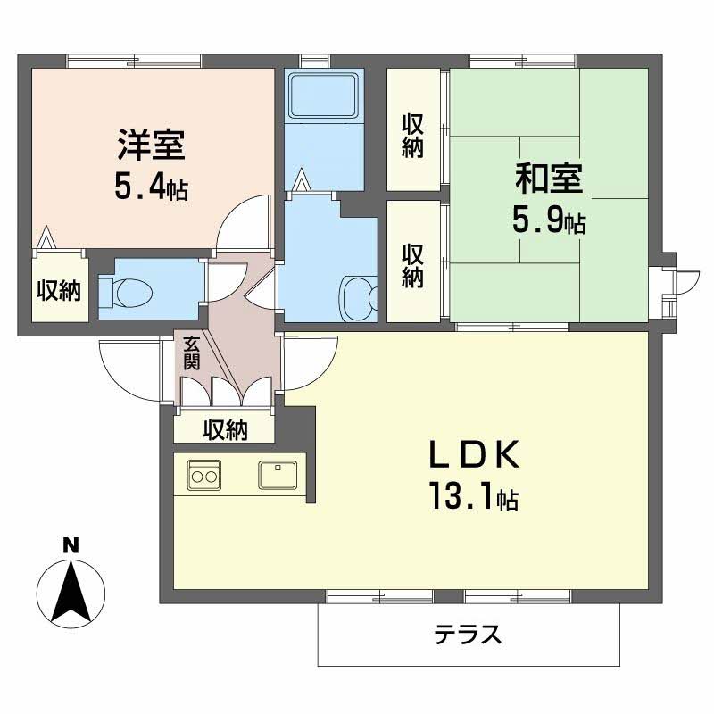 ヴィラ・ディアマンテⅡ A102号-2