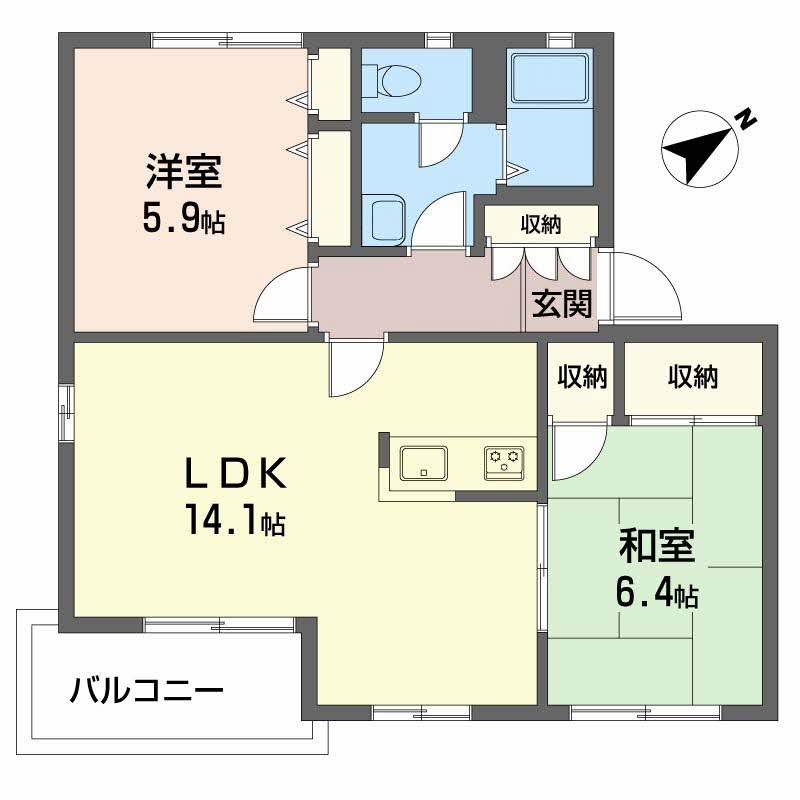 ヴィラ・ディアマンテⅡ B202号-16