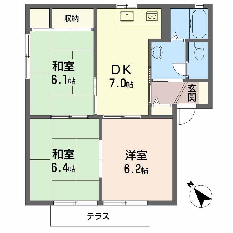 ニナジーパレス C101号-13