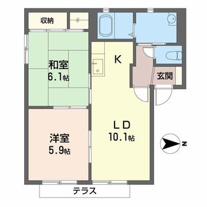 グレイス２１Ｄ棟Ｅ棟 E101号室