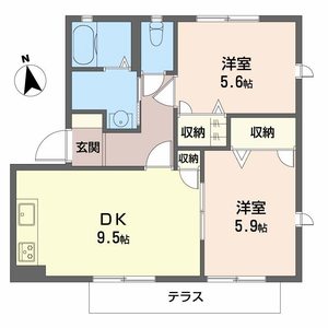 シェーンヴィラK&M Ⅰ D101号-3