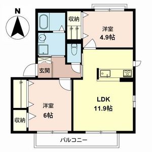 シャーメゾンキティー A201号室
