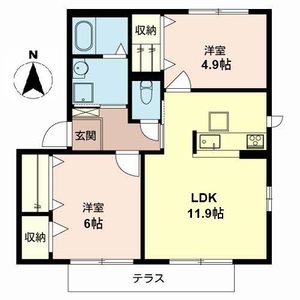 シャーメゾンキティー B101号室