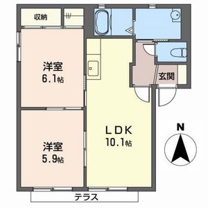 アミ緑町Ａ・Ｂ A101号室