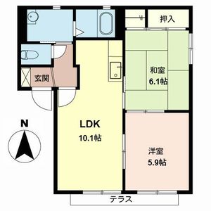 アミ緑町Ａ・Ｂ B102号室