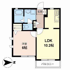 シャーメゾン諏訪ノ森 0202号室