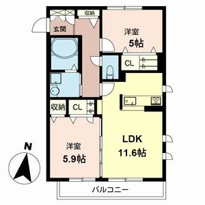 シャーメゾン深井 0201号室