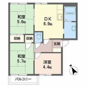 コスモハイツ弐番館 0101号室
