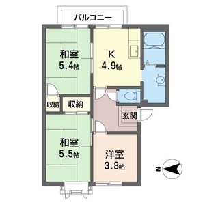 コスモス結崎　Ｂ B203号室