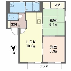エルドラード五位堂 E102号室