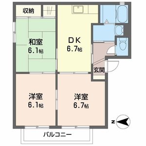 アガーペ御陵前 C201号室