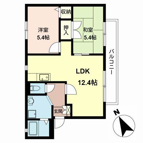 フラッツ諏訪森0201-2