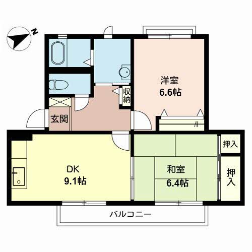 シェーンヴィラＫ＆Ｍ　ⅠB202-2
