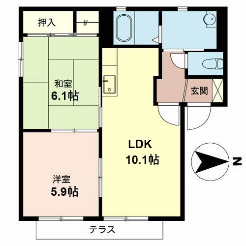 ソレイユ　北庄 B101号-16