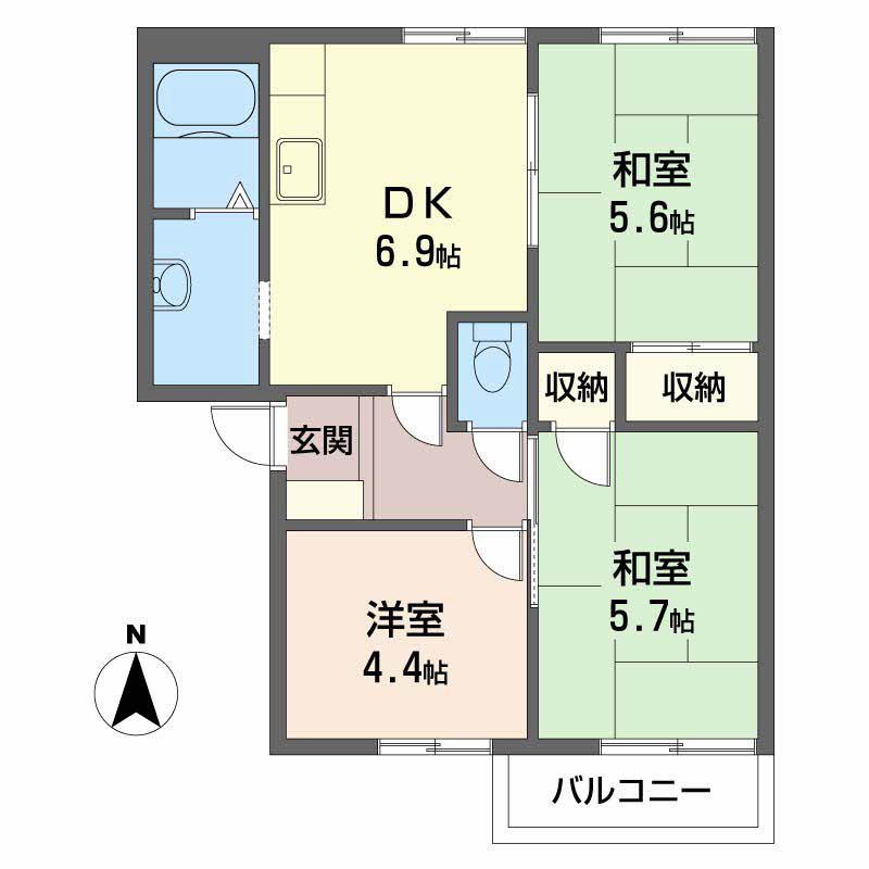 コスモハイツ弐番館0202-2