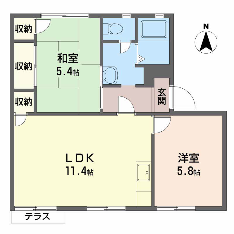 グリーンハイツ１号館0102-2