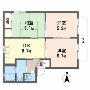 シャーメゾンくすの木 0107号室